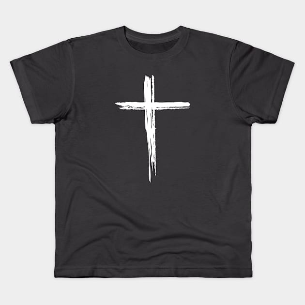 Cross Minimal Jesus Kids T-Shirt by TheChristianStore